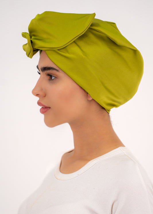 Lime Green Satin Rappit