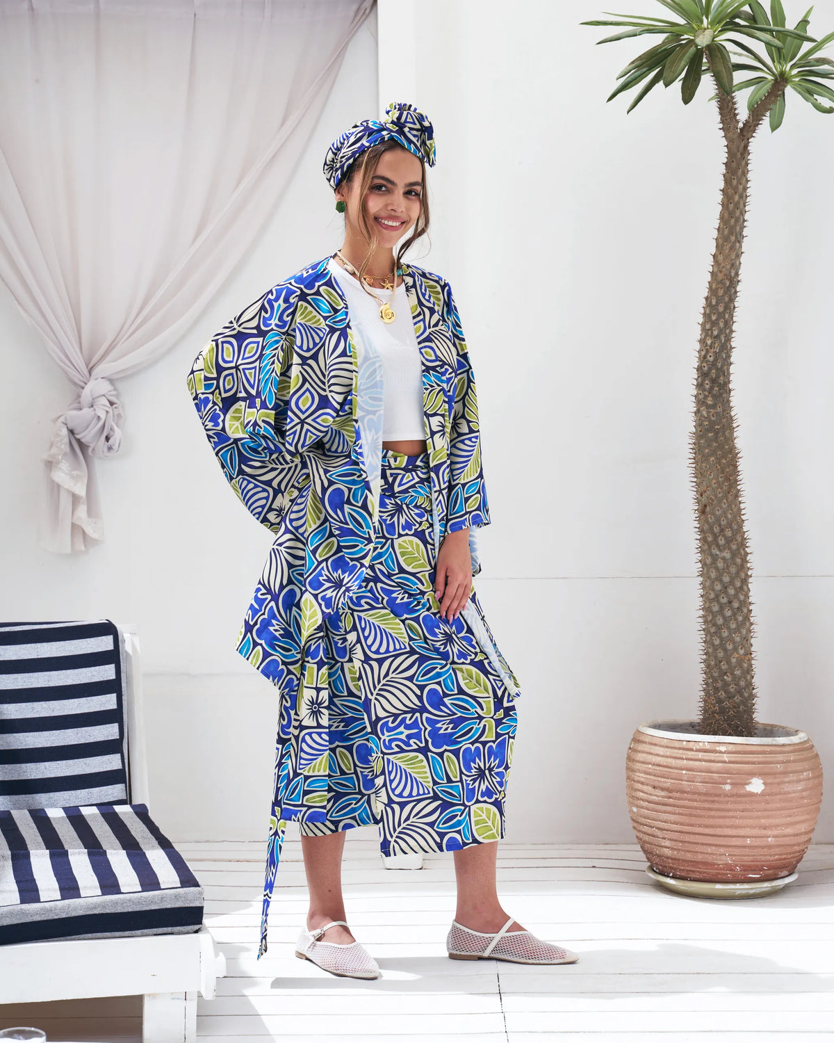 Kimono Blue Forest