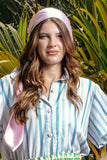 Pink Satin Foulard
