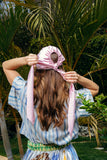 Pink Satin Foulard