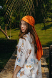 Orange Satin Foulard