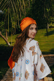 Orange Satin Foulard