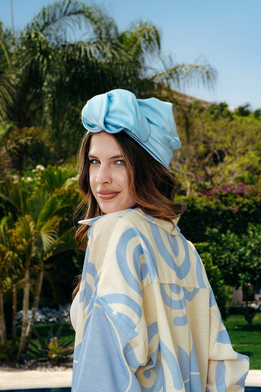 Baby Blue Satin Rappit