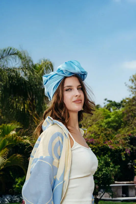Baby Blue Satin Rappit