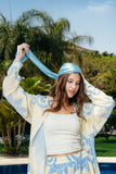 Baby Blue Satin Foulard